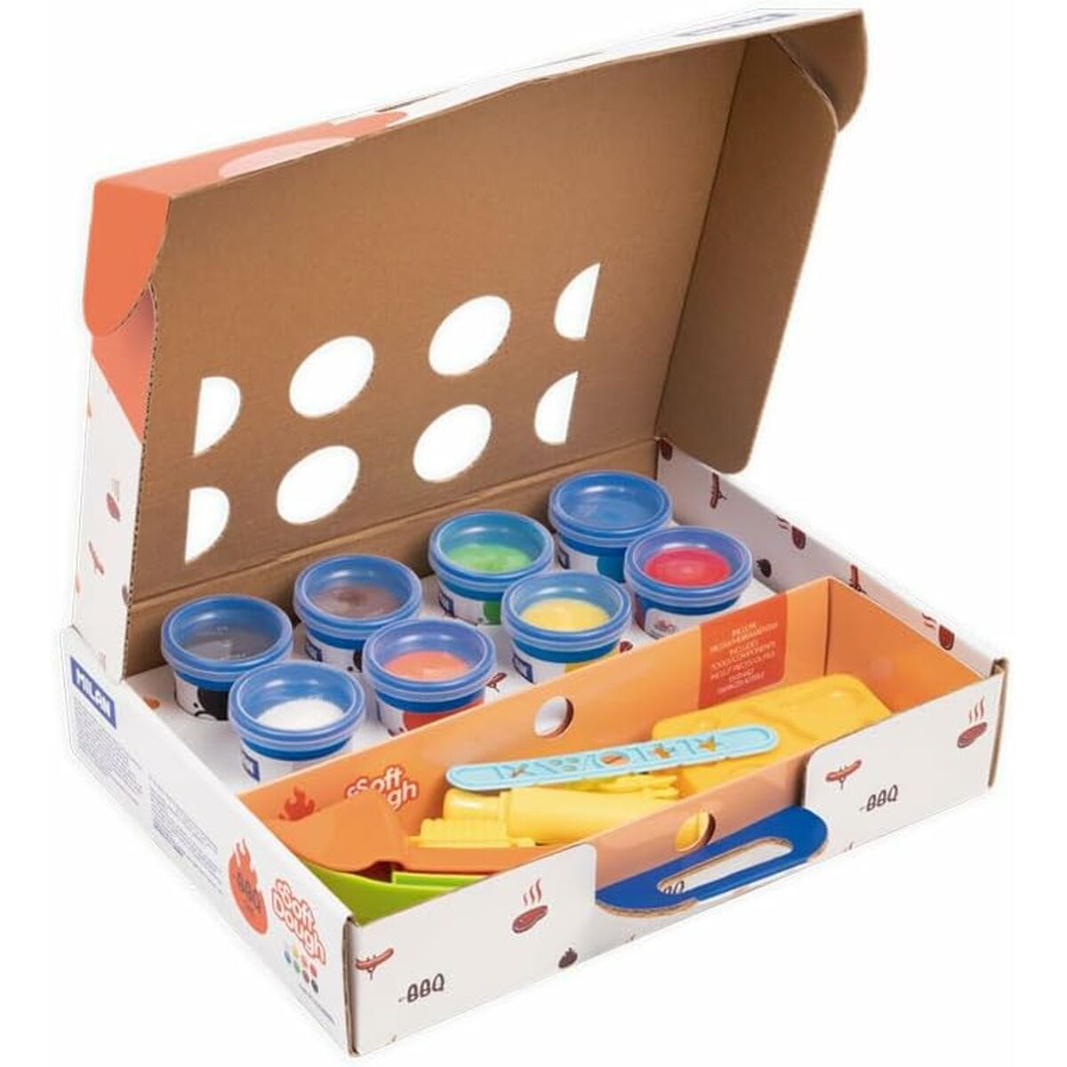 Pastă de modelare Milan Soft Dough BBq Multicolor - Jucarii si jocuri, Activități creative