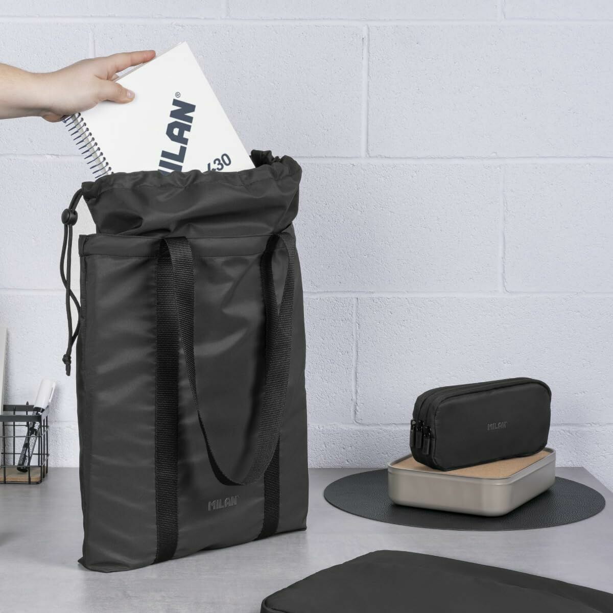 Geantă Universală Milan Negru - Birou și papetărie, Material școlar și educațional