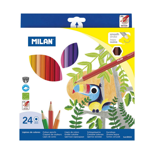 Creioane Milan 24 Piese Multicolor - Birou și papetărie, Arte și Meserii
