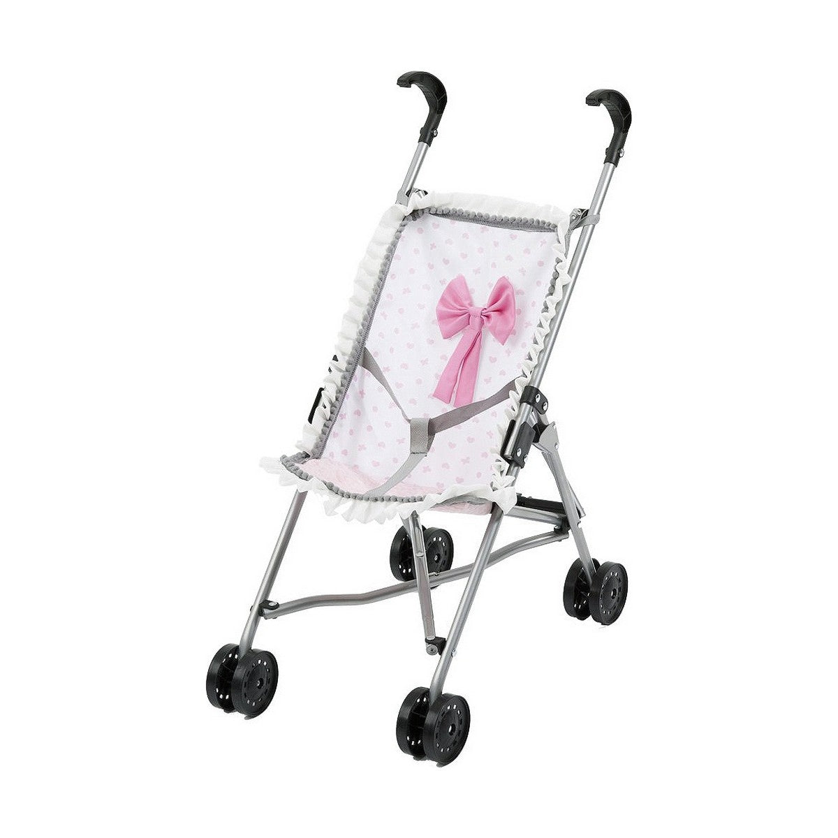 Scaun pentru Păpuși Reig Umbrelă Alb Roz Alunițe - Jucarii si jocuri, Păpuși și accesorii