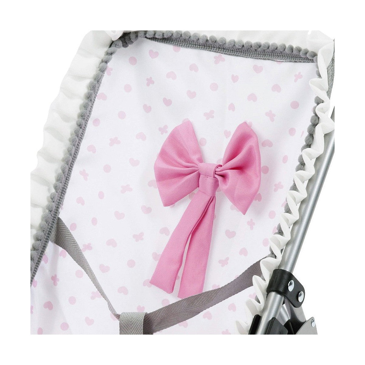 Scaun pentru Păpuși Reig Umbrelă Alb Roz Alunițe - Jucarii si jocuri, Păpuși și accesorii