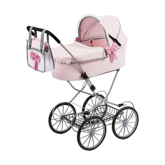Cărucior pentru Păpuși Reig Dolls Pram Roz 64 cm - Jucarii si jocuri, Păpuși și accesorii