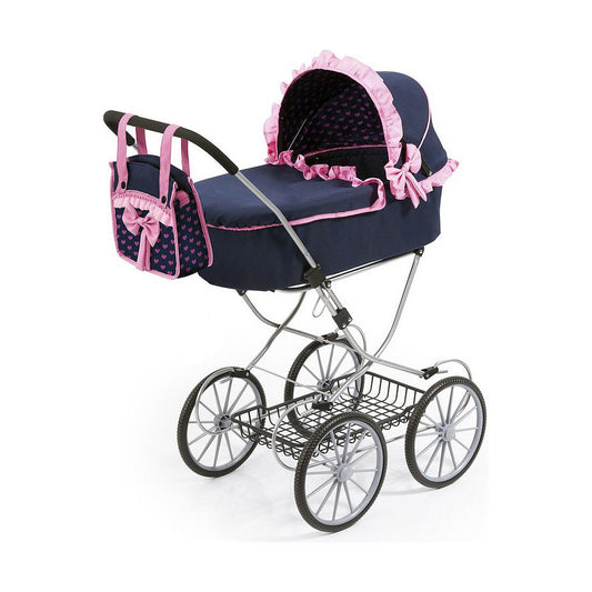 Cărucior pentru Păpuși Reig Dolls Pram Bleumarin 64 cm - Jucarii si jocuri, Păpuși și accesorii