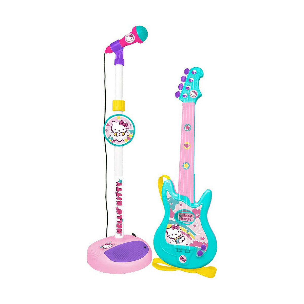 Chitară pentru Copii Hello Kitty Microfon - Jucarii si jocuri, Instrumente muzicale pentru copii