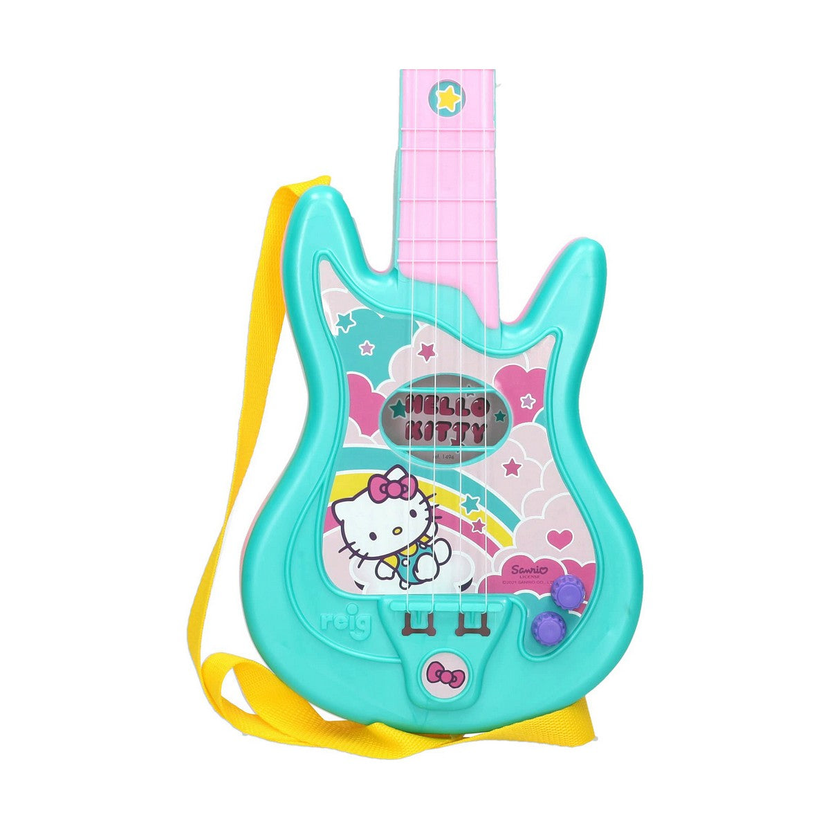 Chitară pentru Copii Hello Kitty Microfon - Jucarii si jocuri, Instrumente muzicale pentru copii
