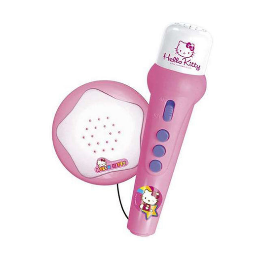 Microfon Karaoke Hello Kitty Roz Fucsia - Jucarii si jocuri, Jucării electronice