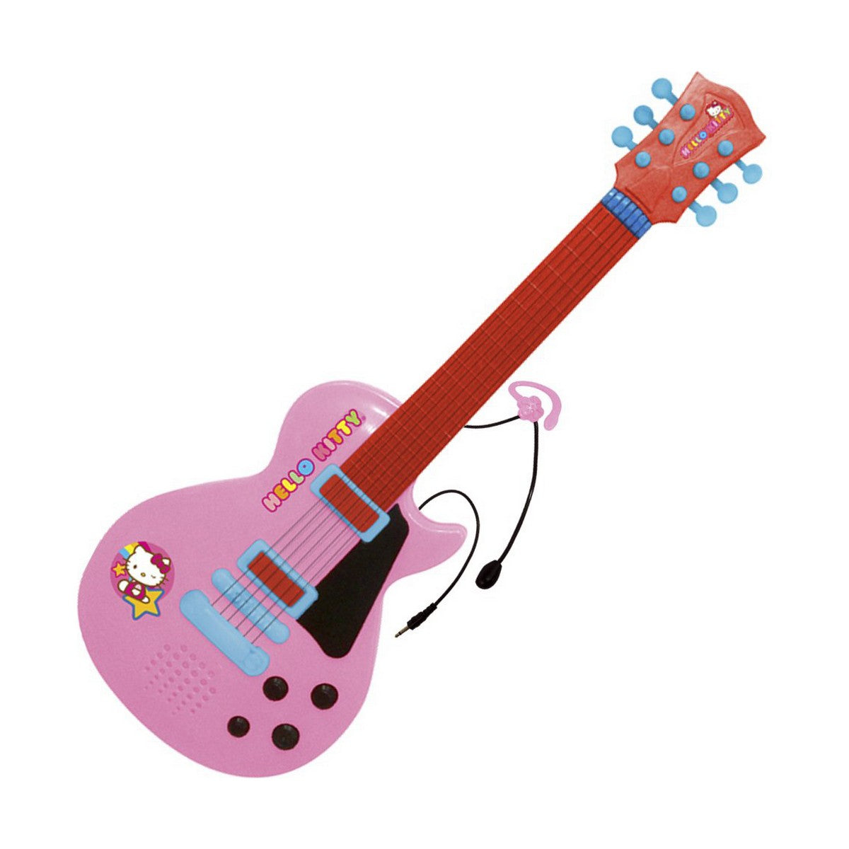 Chitară pentru Copii Hello Kitty Electronică Microfon Roz - Jucarii si jocuri, Instrumente muzicale pentru copii