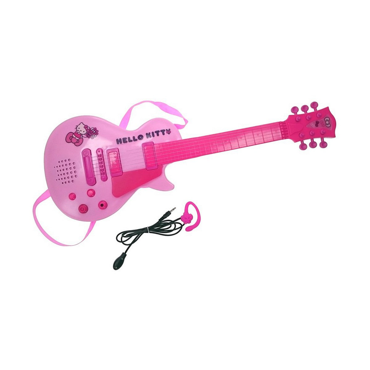 Chitară pentru Copii Hello Kitty Electronică Microfon Roz - Jucarii si jocuri, Instrumente muzicale pentru copii