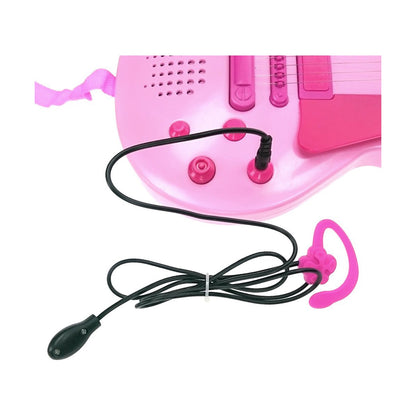 Chitară pentru Copii Hello Kitty Electronică Microfon Roz - Jucarii si jocuri, Instrumente muzicale pentru copii