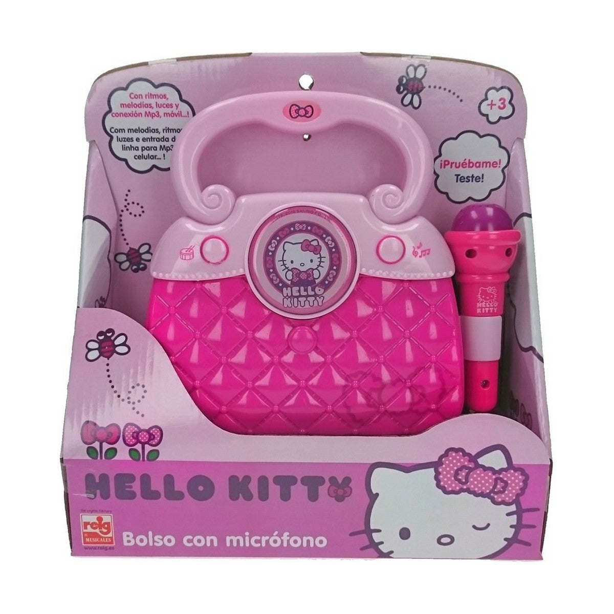 Karaoke Hello Kitty Geantă Roz - Jucarii si jocuri, Jucării electronice