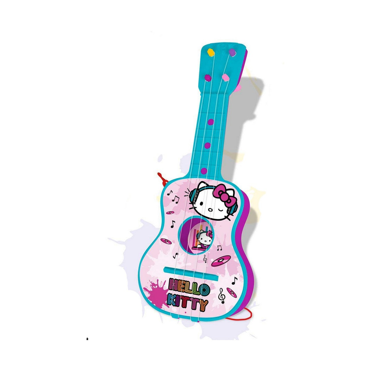 Chitară pentru Copii Hello Kitty 4 Sfori Albastru Roz - Jucarii si jocuri, Instrumente muzicale pentru copii
