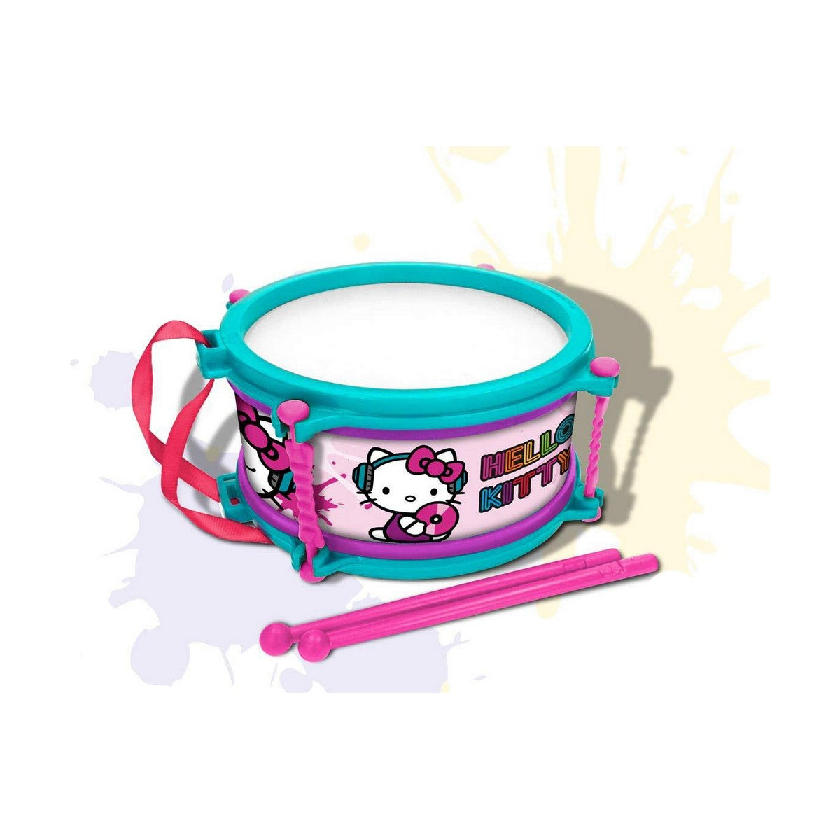 Cilindru Hello Kitty Albastru Roz 16 cm - Jucarii si jocuri, Instrumente muzicale pentru copii