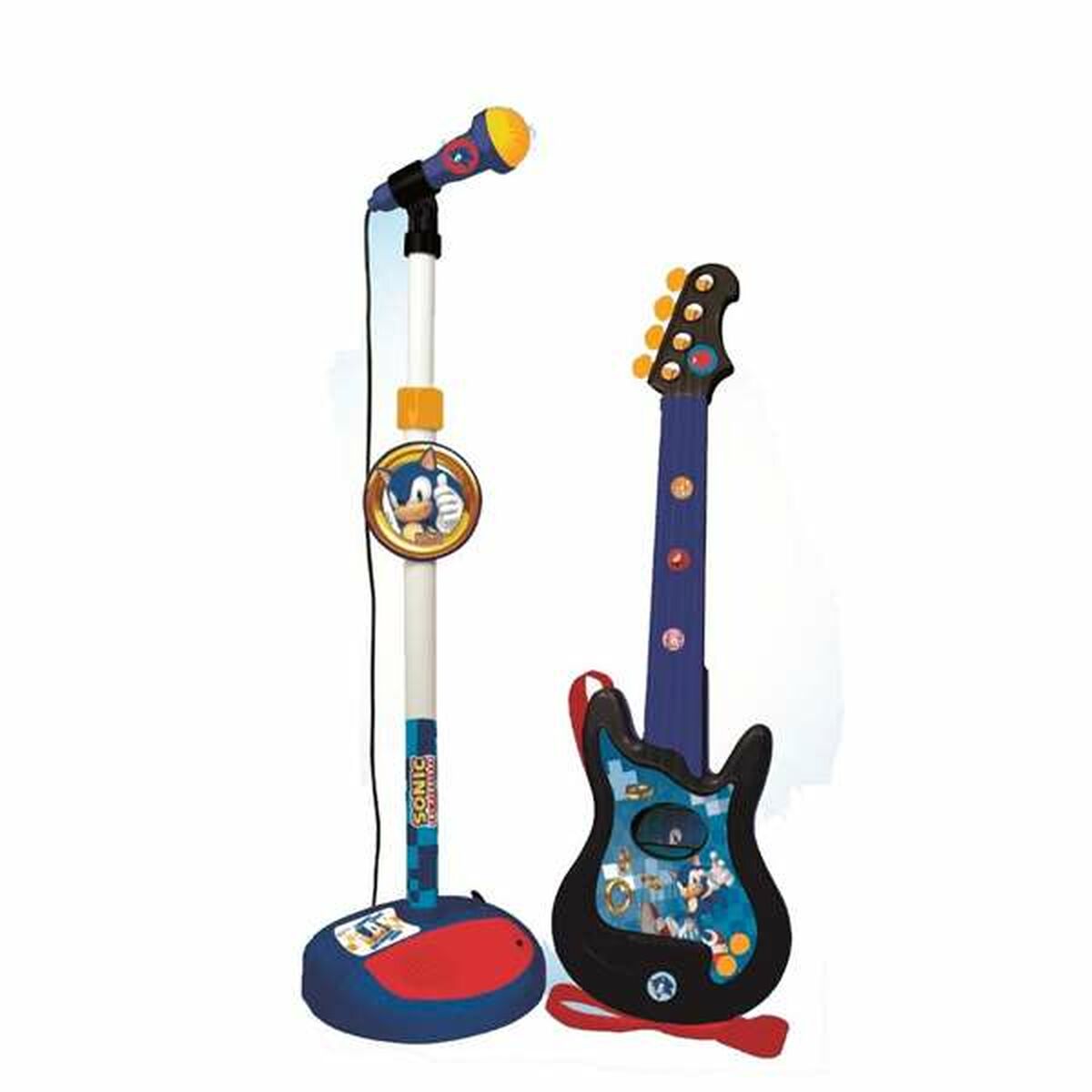 Chitară pentru Copii Sonic Microfon Karaoke - Jucarii si jocuri, Instrumente muzicale pentru copii