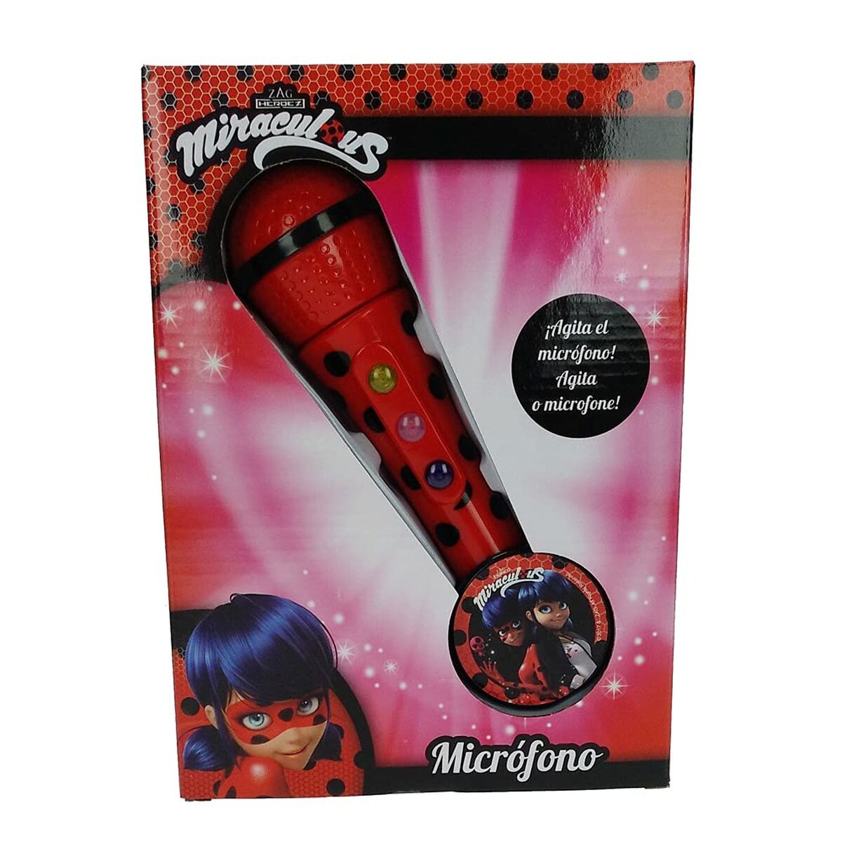 Microfon Karaoke Lady Bug Roșu - Jucarii si jocuri, Jucării electronice