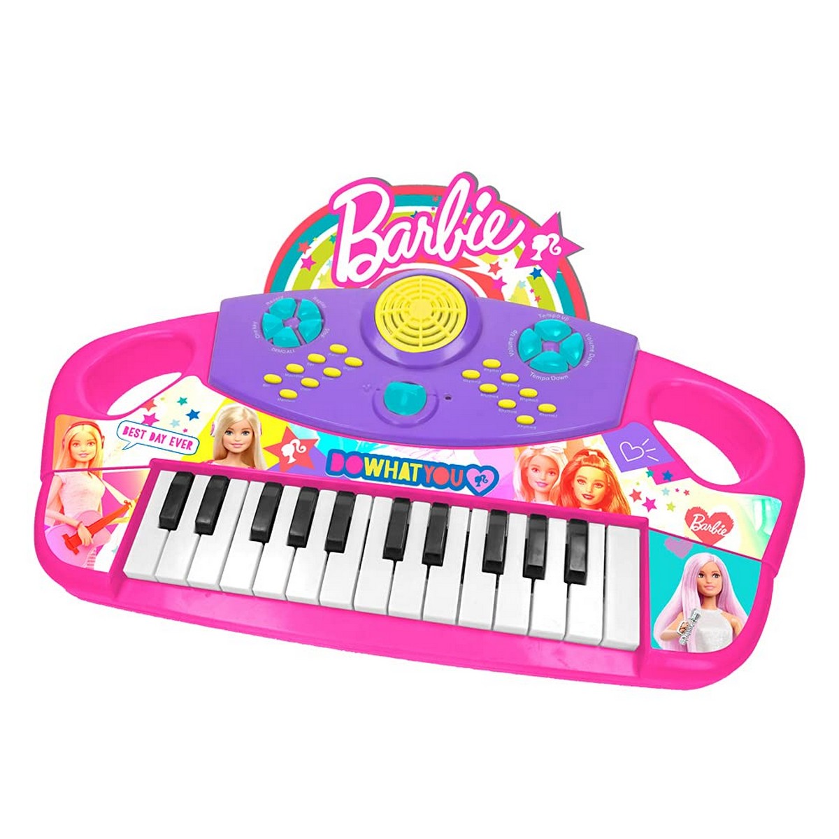 Pian jucărie Barbie Pian Electronic (3 Unități) - Jucarii si jocuri, Instrumente muzicale pentru copii