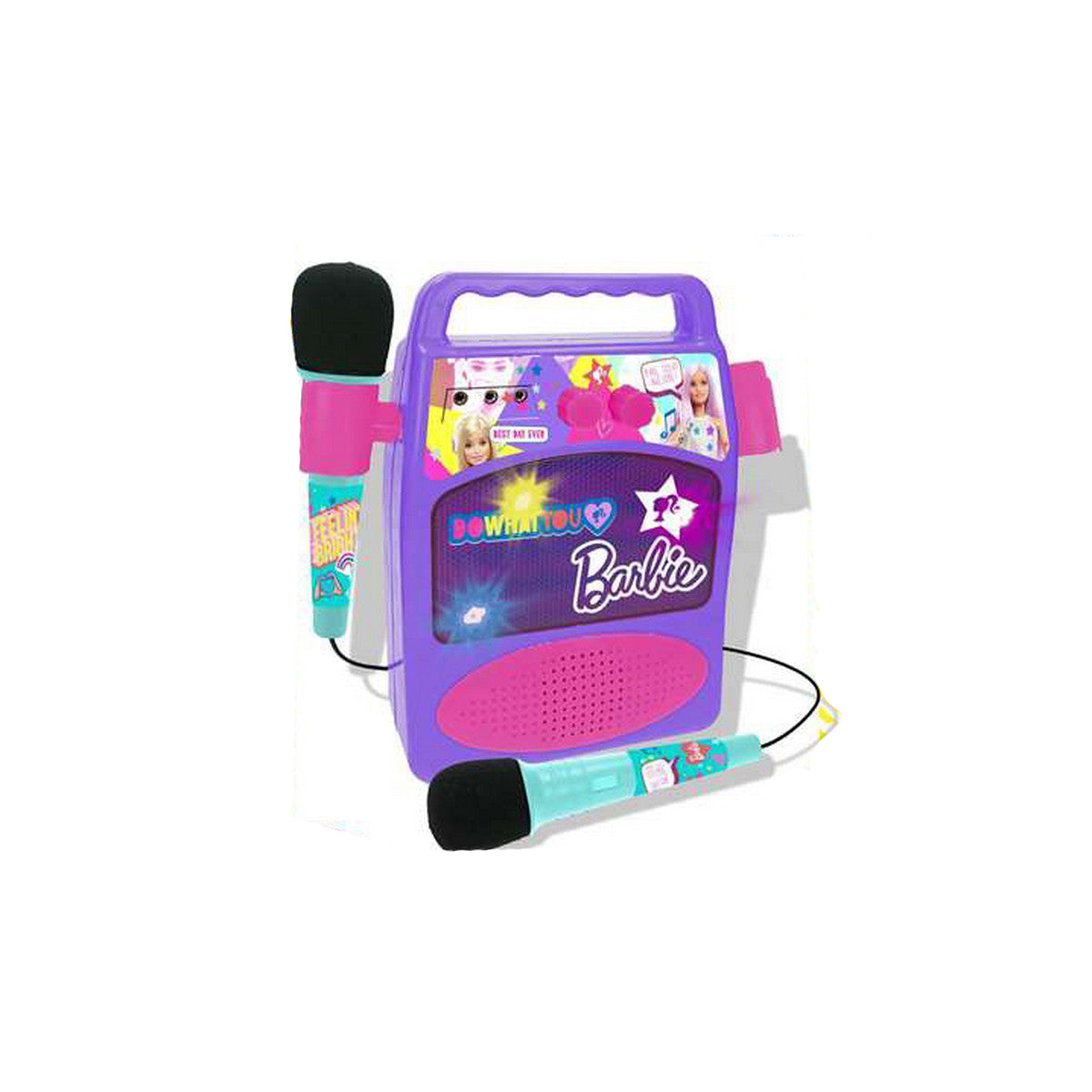 Difuzor cu Microfon Karaoke Barbie - Jucarii si jocuri, Jucării electronice