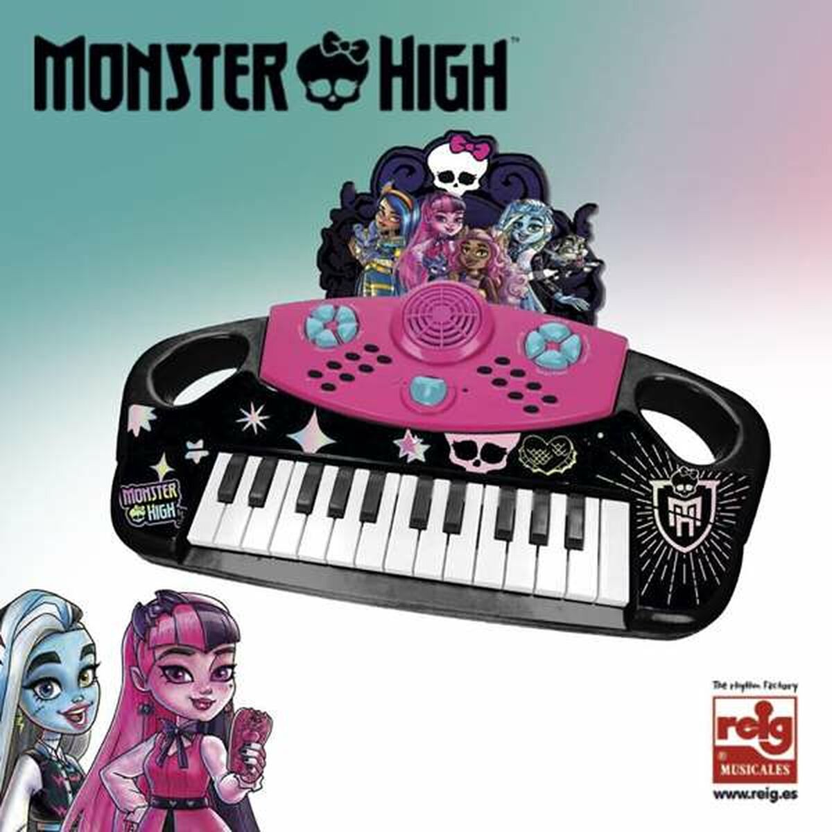 Pian jucărie Monster High Electronic - Jucarii si jocuri, Instrumente muzicale pentru copii