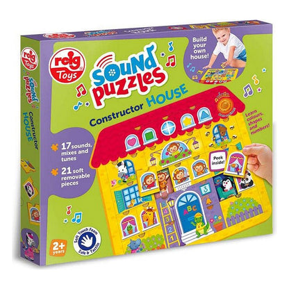 Puzzle Reig Constructor House Muzical 21 Piese 17 x 37 x 41,5 cm (17 x 37 x 41,5 cm) - Bebelus, Jucăriile copilăriei timpurii