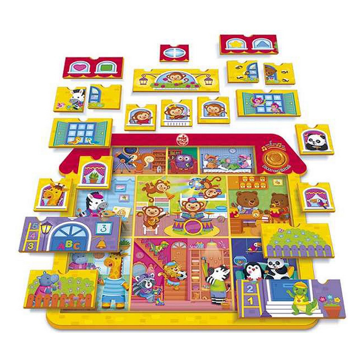 Puzzle Reig Constructor House Muzical 21 Piese 17 x 37 x 41,5 cm (17 x 37 x 41,5 cm) - Bebelus, Jucăriile copilăriei timpurii