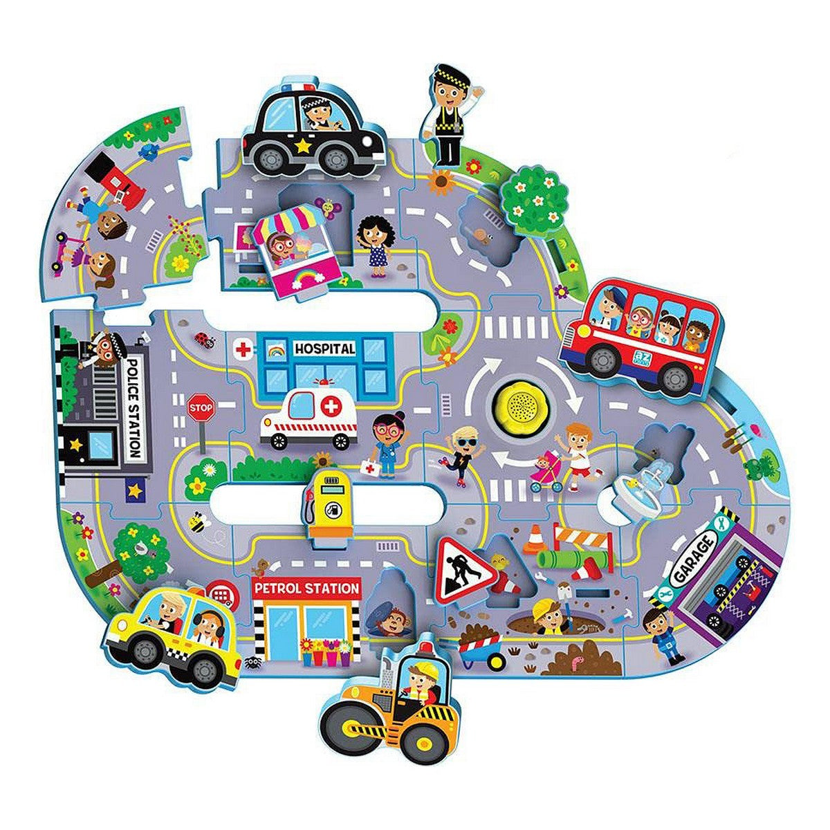 Puzzle pentru Copii Reig Busy City 11 Piese - Jucarii si jocuri, Puzzle-uri și puzzle-uri