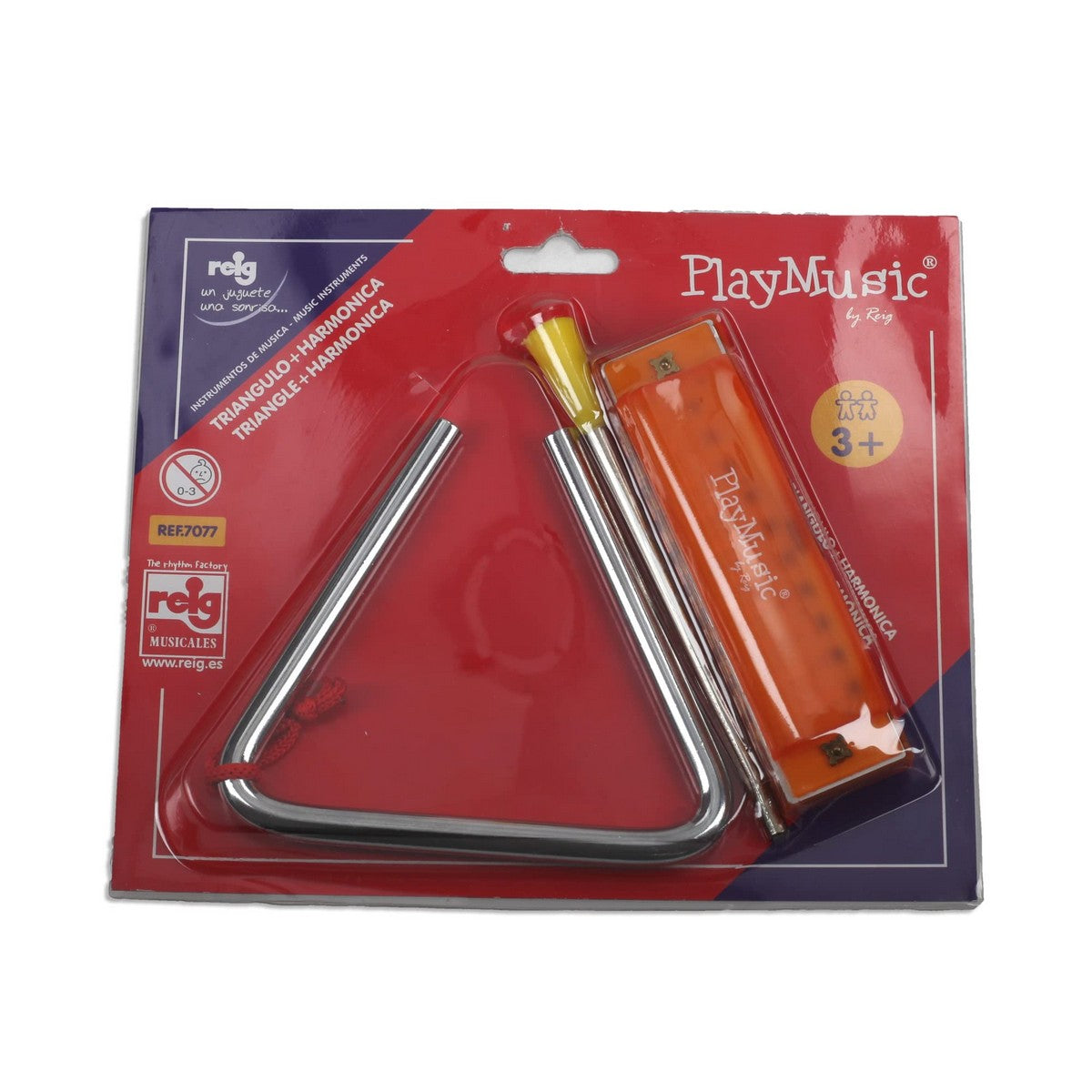 Jucărie muzicală Reig Muzicuţă Triunghi Plastic - Jucarii si jocuri, Instrumente muzicale pentru copii