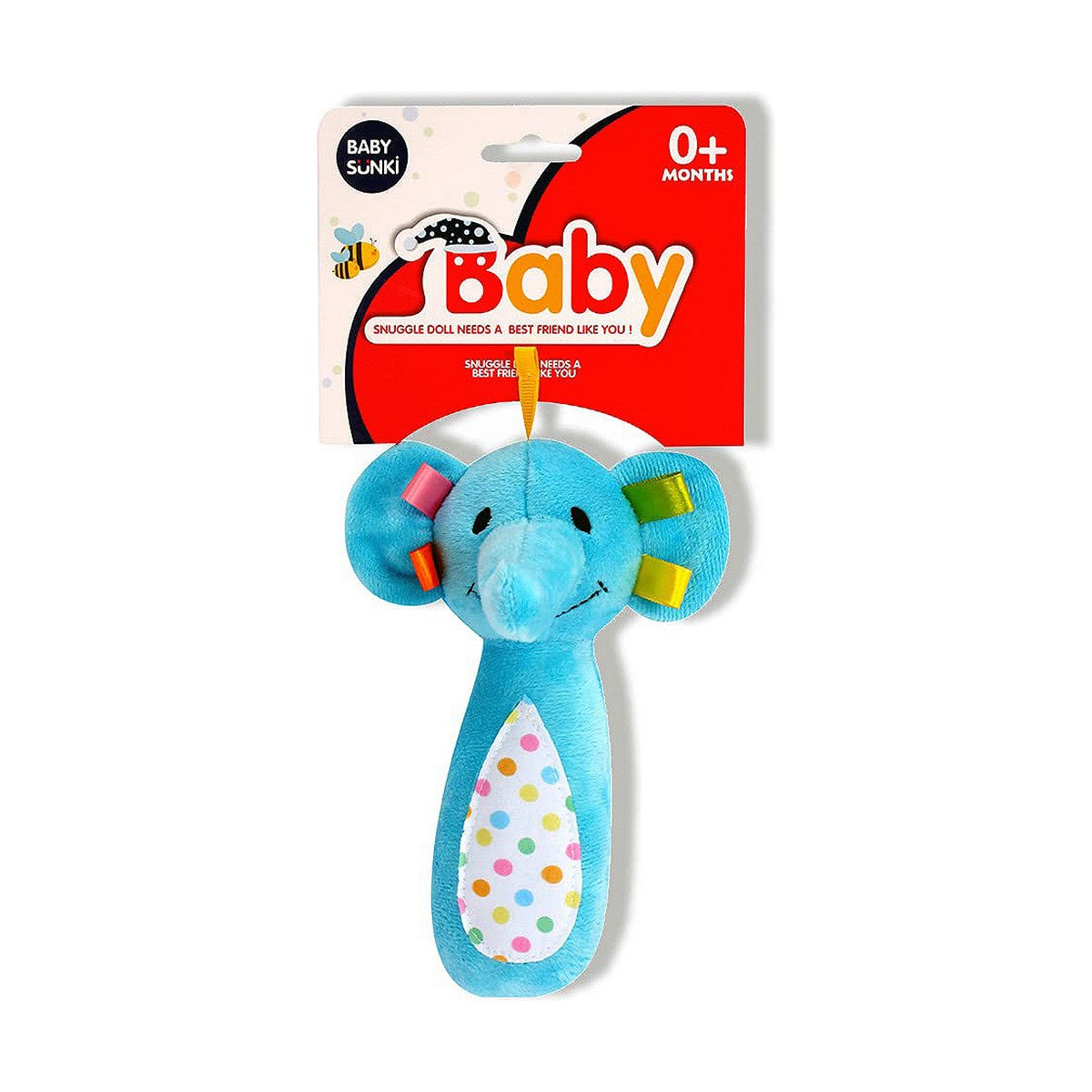Jucărie din Pluș cu Zornăitoare Reig 20 cm Elefant - Bebelus, Jucăriile copilăriei timpurii