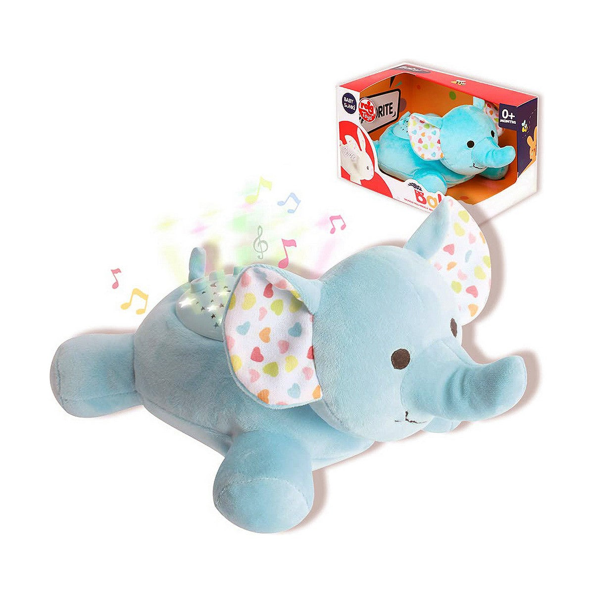 Jucărie Muzicală din Pluș Reig Elefant 25 cm - Bebelus, Jucăriile copilăriei timpurii
