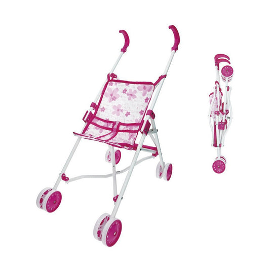 Cărucior pentru Păpuși Reig Pliabil Roz 25,5 x 41,5 x 55,5 cm - Jucarii si jocuri, Păpuși și accesorii