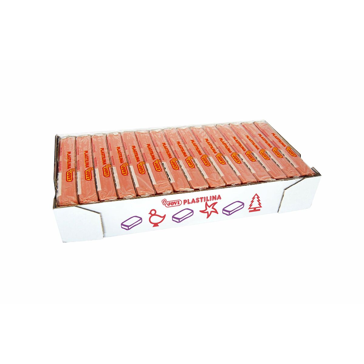 Batoane de plastilină Jovi School 150 g Carne (15 Piese) - Jucarii si jocuri, Activități creative