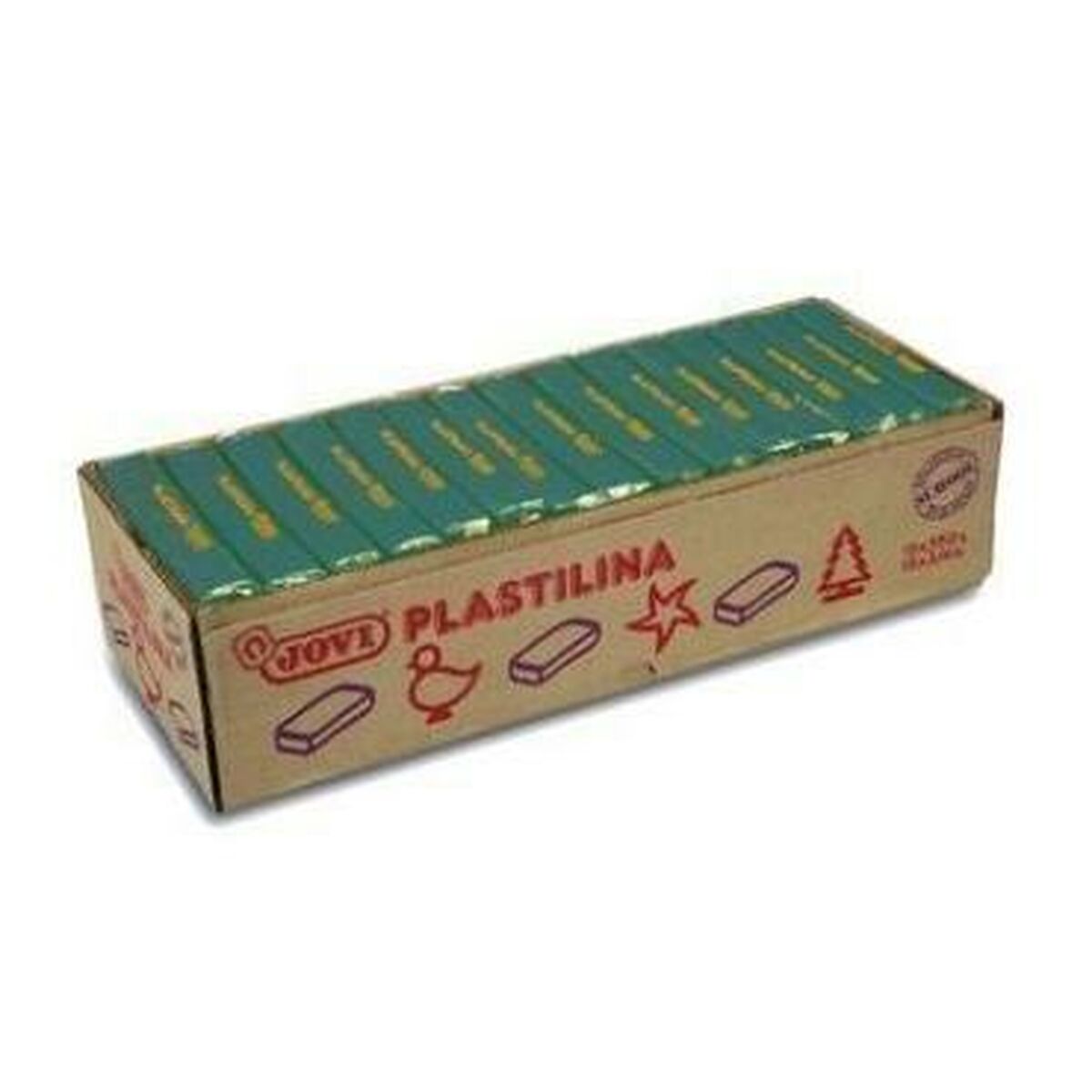 Plastilină Jovi School Verde inchis (15 Piese) - Jucarii si jocuri, Activități creative