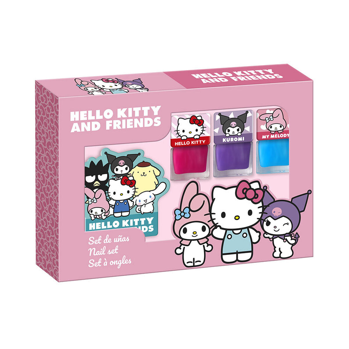Set de Design pentru Unghii Hello Kitty 3 Piese - Jucarii si jocuri, Imitații de jocuri