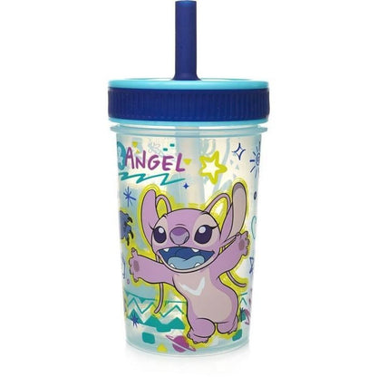Paharul de învăţare ThermoBaby LILO & STITCH 420 ml Albastru - Bebelus, Alăptarea și hrănirea