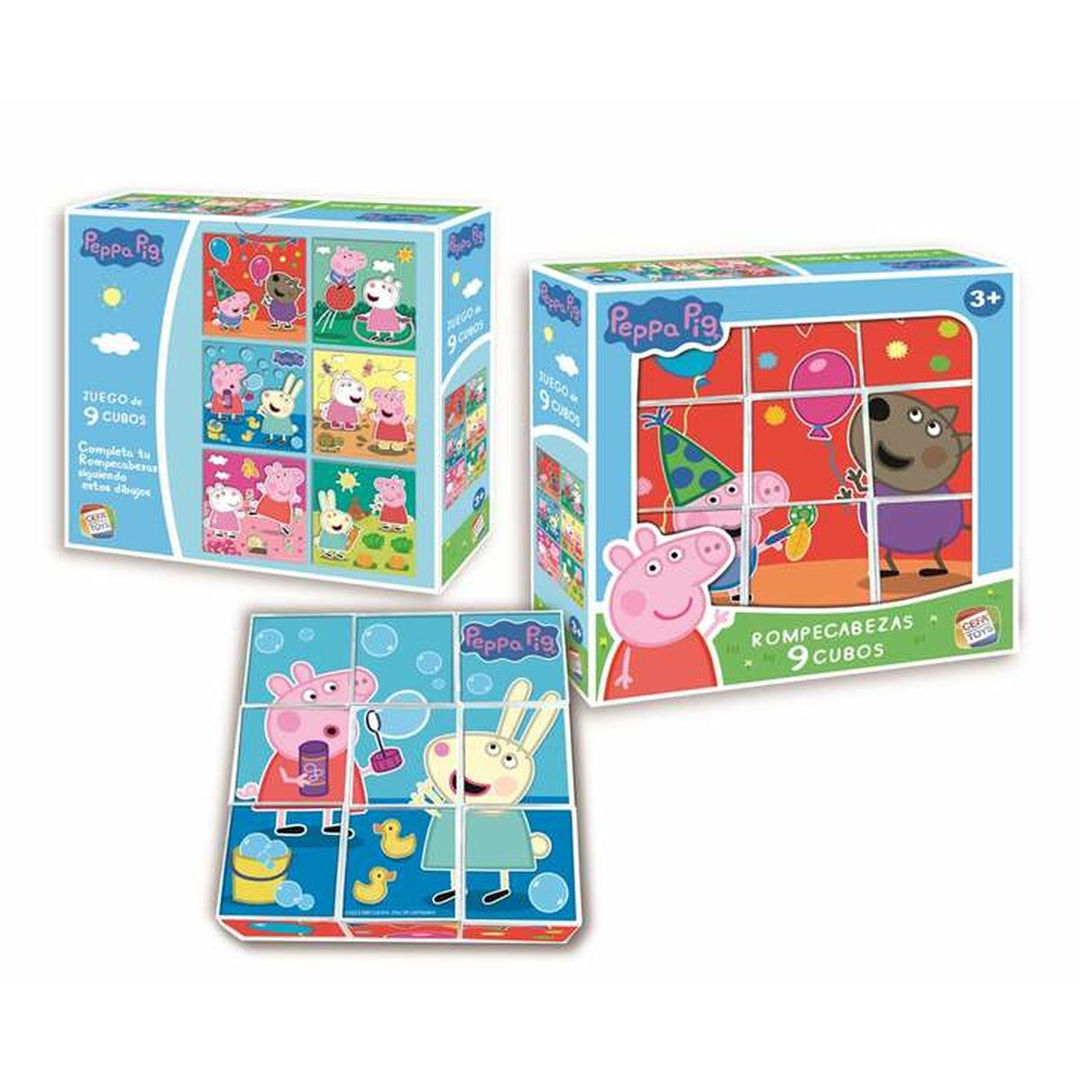 Puzzle Peppa Pig 9 Piese 20 x 20 x 5 cm - Jucarii si jocuri, Puzzle-uri și puzzle-uri