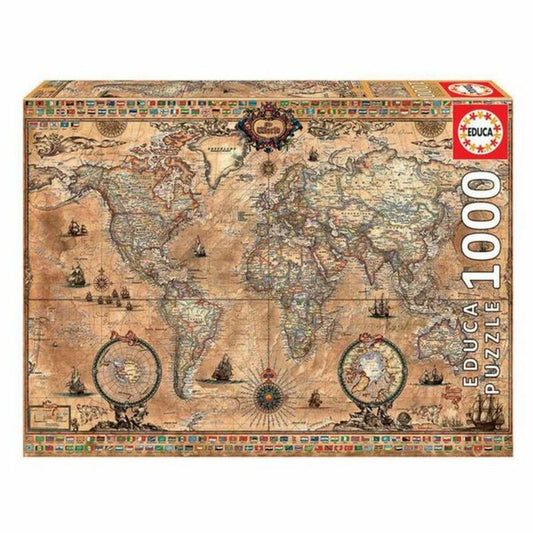 Puzzle Educa Harta Lumii (1000 pcs) - Jucarii si jocuri, Puzzle-uri și puzzle-uri