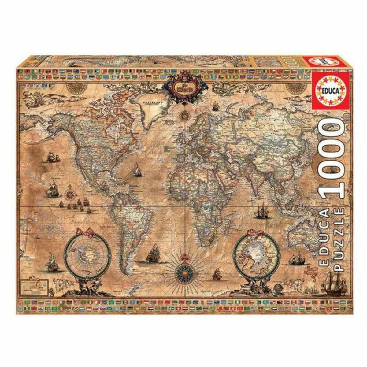 Puzzle Educa Harta Lumii (1000 pcs) - Jucarii si jocuri, Puzzle-uri și puzzle-uri
