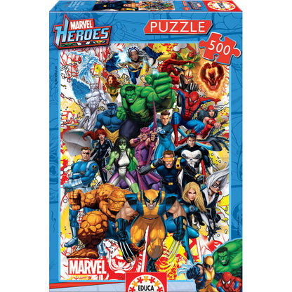 Puzzle Marvel Heroes Educa 500 Piese - Jucarii si jocuri, Puzzle-uri și puzzle-uri