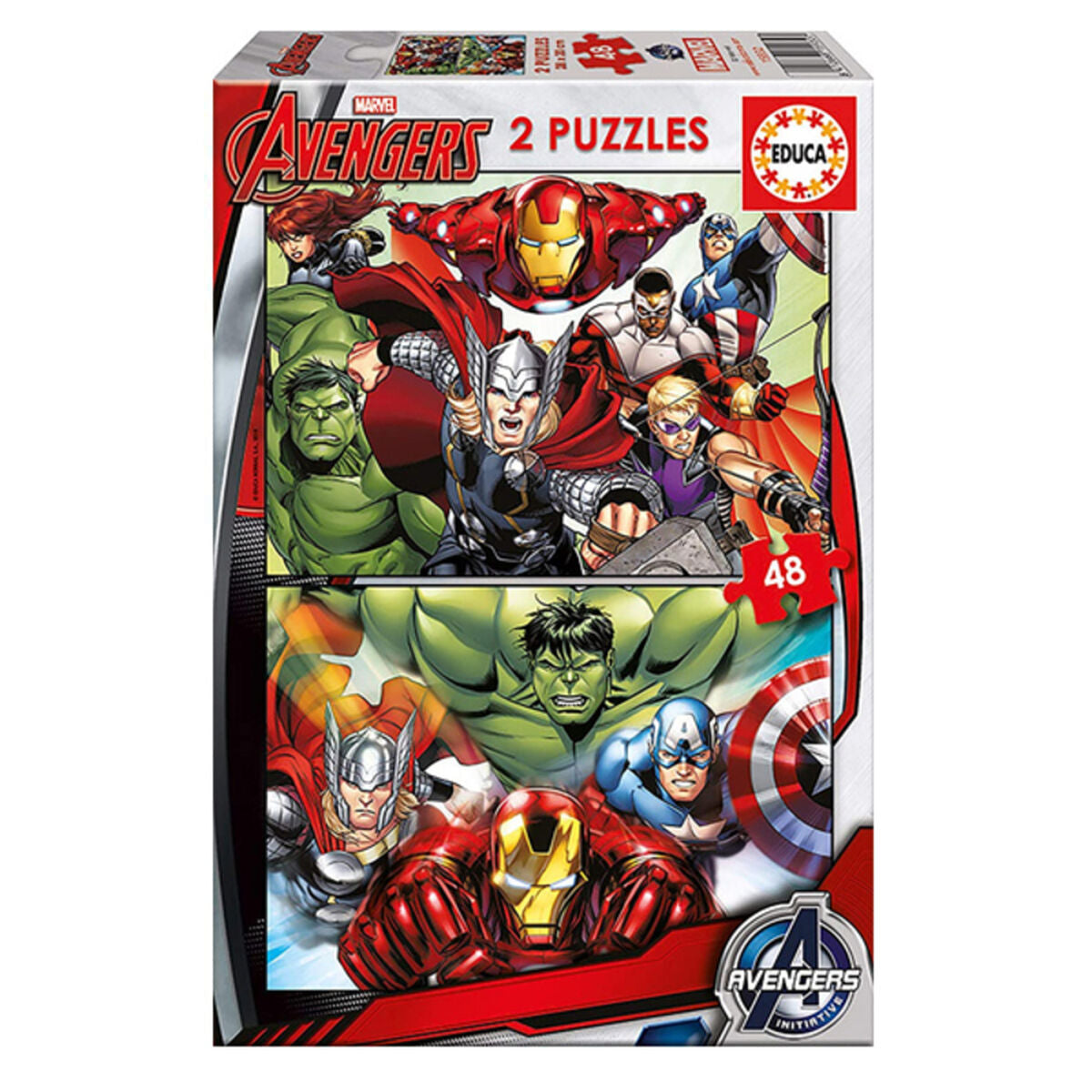 Puzzle pentru Copii Marvel Avengers Educa (2 x 48 pcs) - Jucarii si jocuri, Puzzle-uri și puzzle-uri