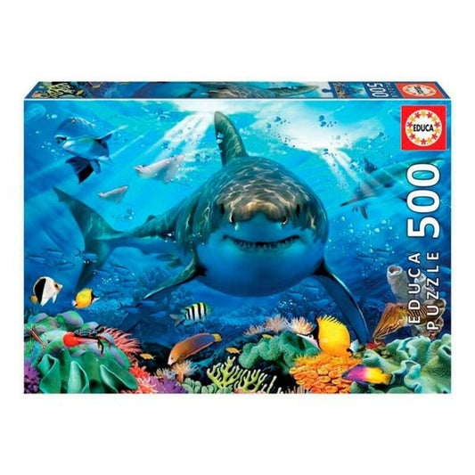 Puzzle White Shark Educa (500 pcs) - Jucarii si jocuri, Puzzle-uri și puzzle-uri