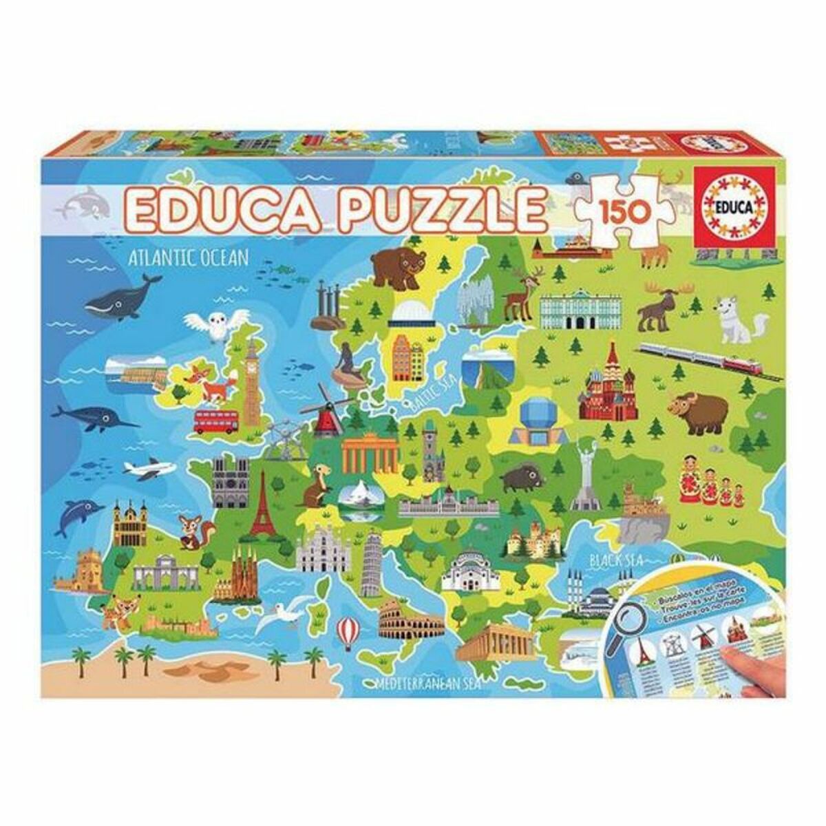 Puzzle pentru Copii Europe Map Educa (150 pcs) - Jucarii si jocuri, Puzzle-uri și puzzle-uri