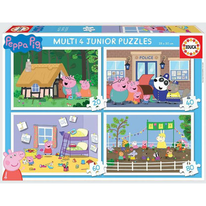 Puzzle Educativ 4 în 1 - Peppa Pig - Jucarii si jocuri, Puzzle-uri și puzzle-uri