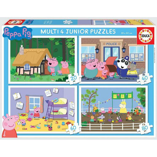 Puzzle Educativ 4 în 1 - Peppa Pig - Jucarii si jocuri, Puzzle-uri și puzzle-uri