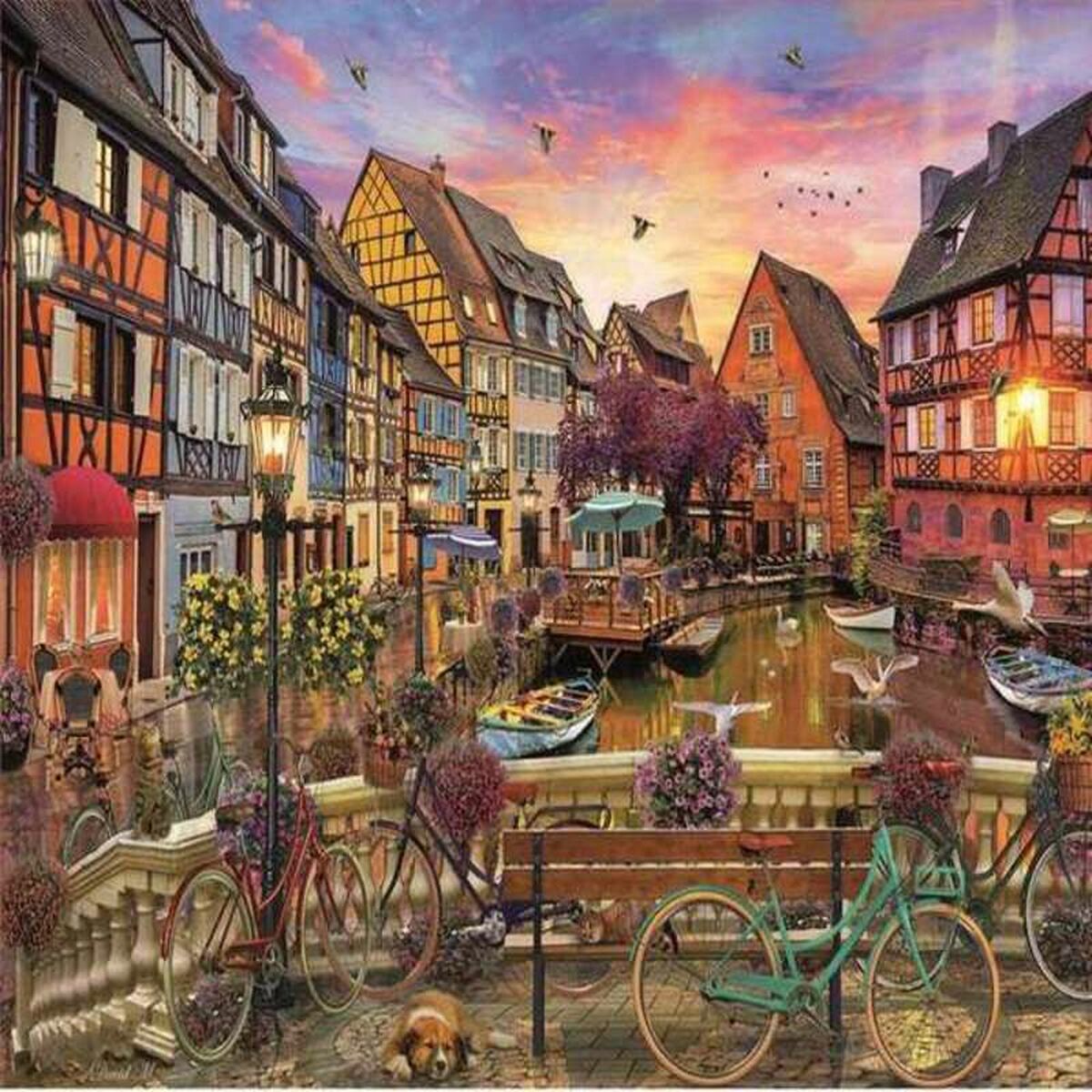 Puzzle Educa France (3000 pcs) - Jucarii si jocuri, Puzzle-uri și puzzle-uri