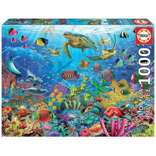 Puzzle Educa Turtles in Paradise 1000 pcs - Jucarii si jocuri, Puzzle-uri și puzzle-uri