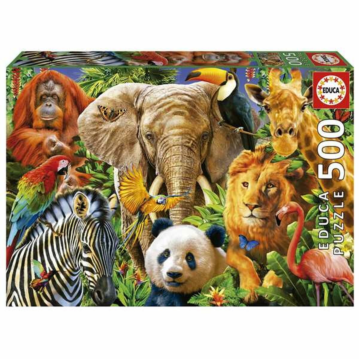 Puzzle Animale Educa 500 Piese - Jucarii si jocuri, Puzzle-uri și puzzle-uri