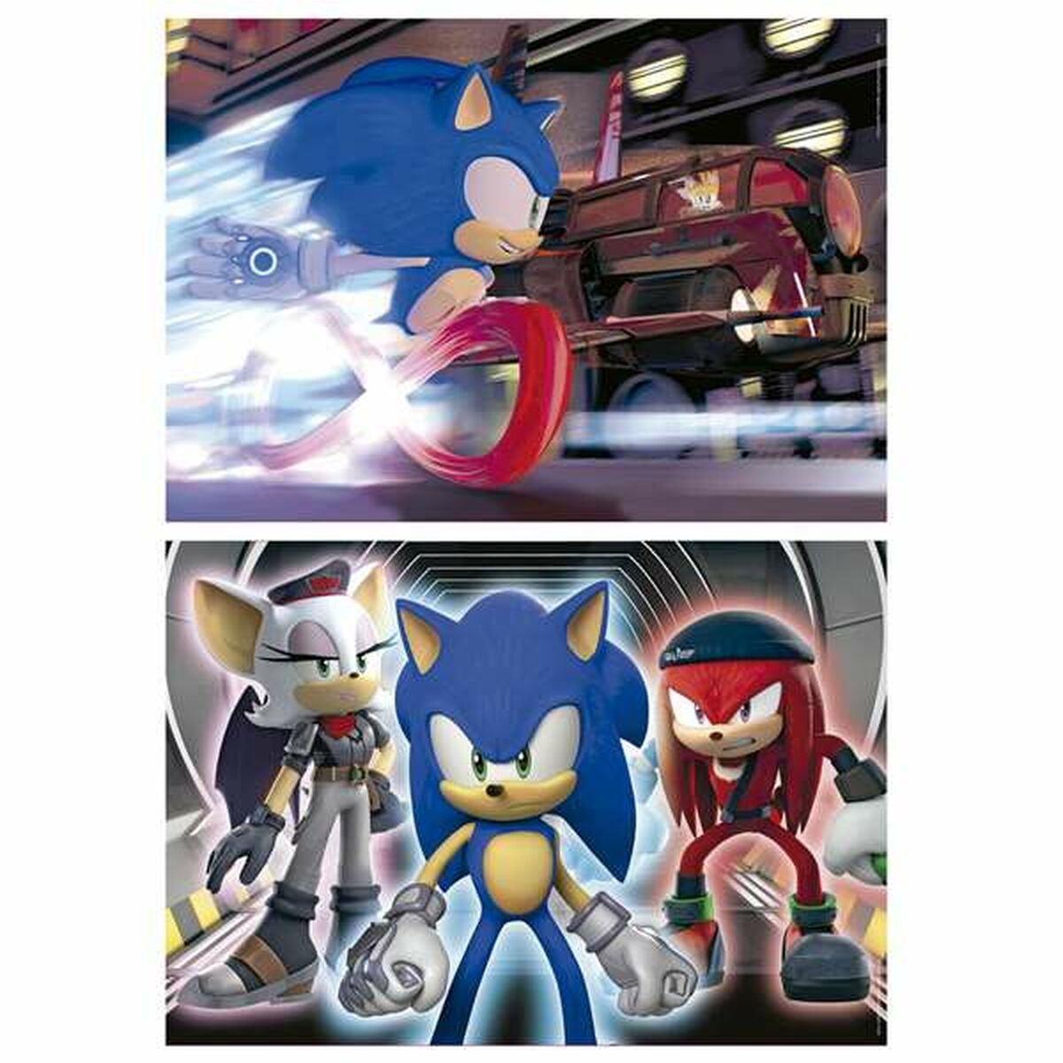 Set de 2 Puzzle-uri Educa Neon Sonic 100 Piese - Jucarii si jocuri, Puzzle-uri și puzzle-uri