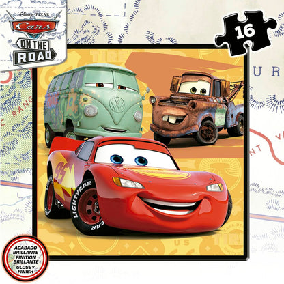 Set de 4 Puzzle-uri Cars On the Road 73 Piese - Jucarii si jocuri, Puzzle-uri și puzzle-uri