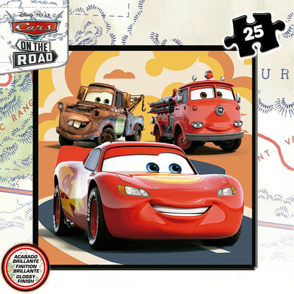 Set de 4 Puzzle-uri Cars On the Road 73 Piese - Jucarii si jocuri, Puzzle-uri și puzzle-uri