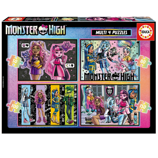 Puzzle Educa Monster High Multipuzzle - Jucarii si jocuri, Puzzle-uri și puzzle-uri