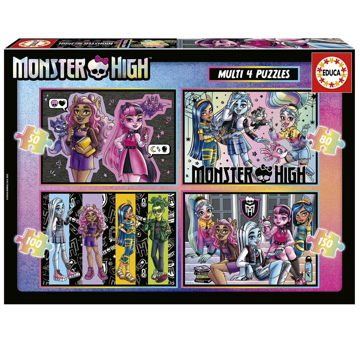 Puzzle Educa Monster High Multipuzzle - Jucarii si jocuri, Puzzle-uri și puzzle-uri