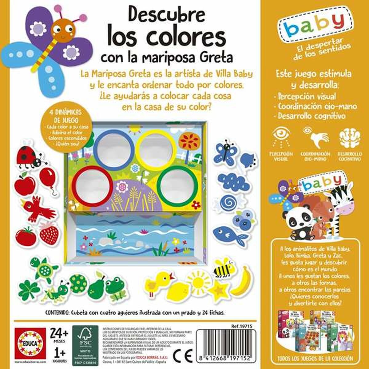 Joc Educativ Educa Descubre los Colores con La Mariposa Greta (ES) - Jucarii si jocuri, Păpuși și accesorii